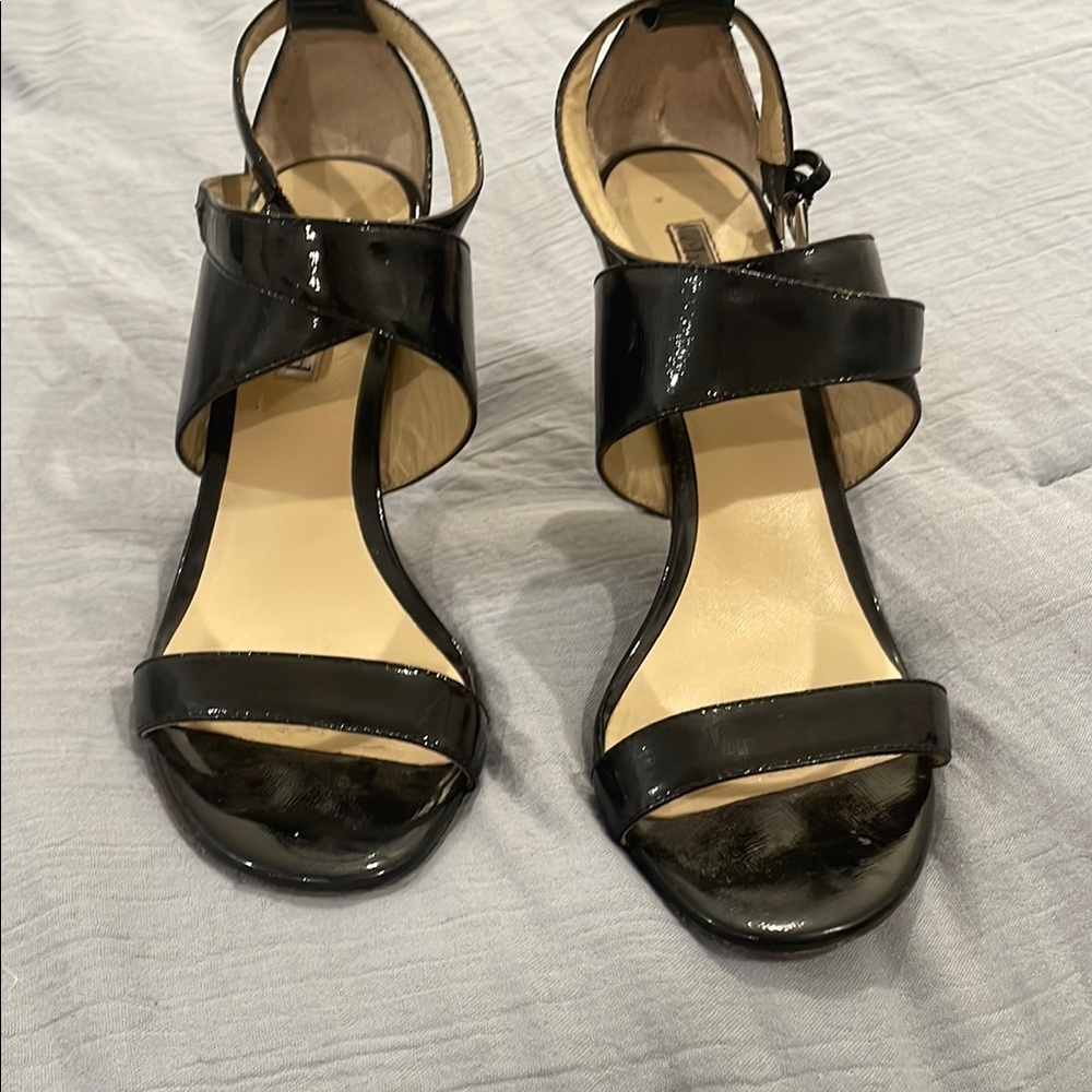 Charles David Black Heels with Ankle Strap